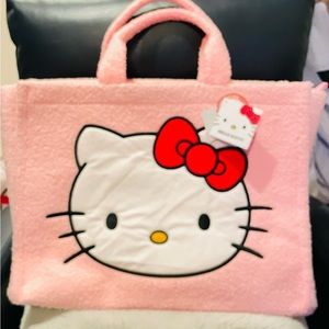 COPY - NWT Hello Kitty Pink Large Fuzzy Tote Bag